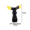 Y-shape Automatic 360 Degree Rotating 2-outlets Sprinkler Head 1/2" 3/4" Male Thread Garden Agriculture Lawn Irrigation Sprayer