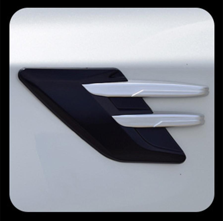 Dekorative Auto Seitenkotflügel Luftauslass Abdeckung Motorhaube Zierleiste Teil Auto Styling Haifischkiemen Dekor Aufkleber