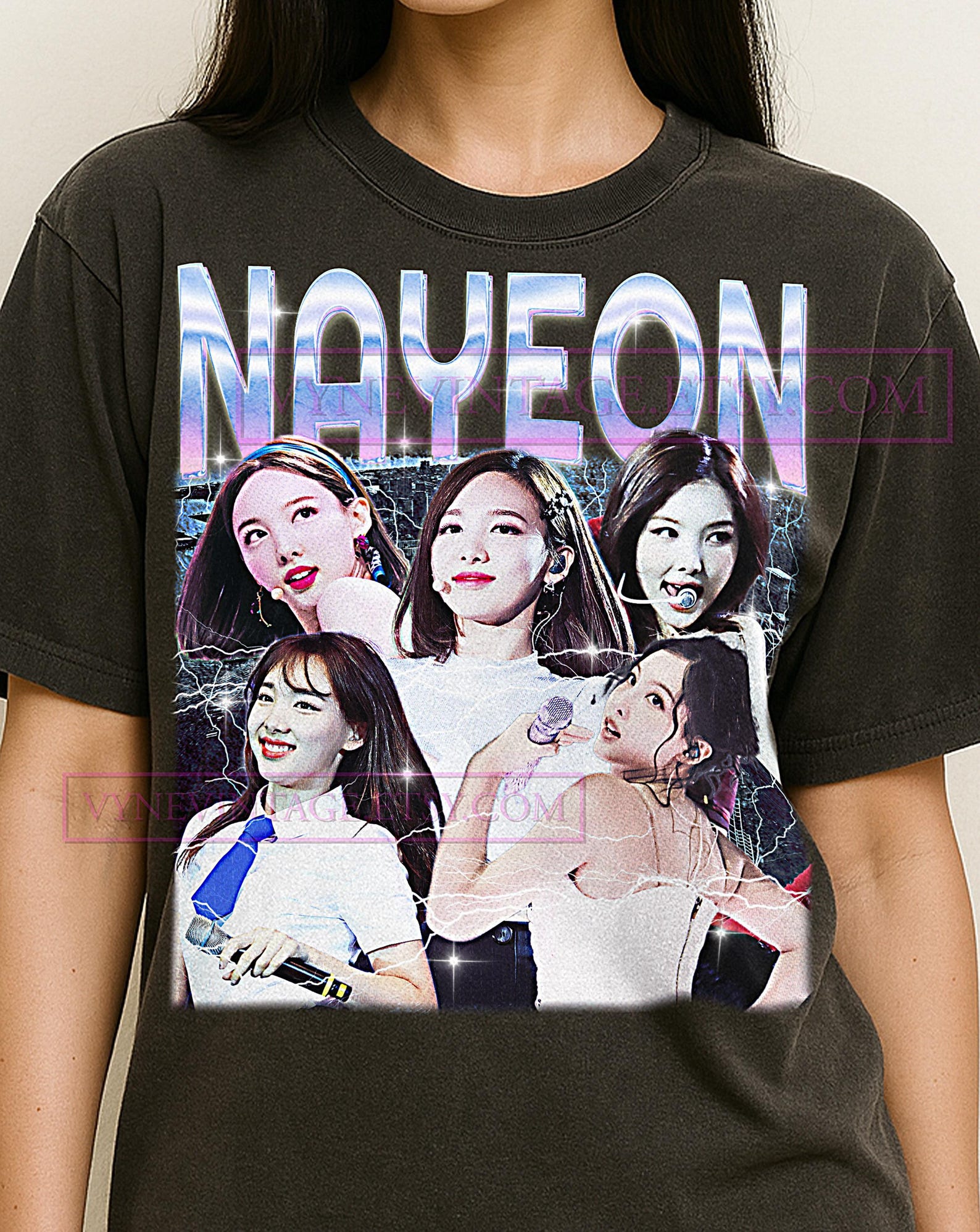 Nayeon Bootleg Shirt, Vintage Kpop Idol Performer Singer Twice Tee, 90s Retro Throwback T-shirt, Nayeon Sweater S
