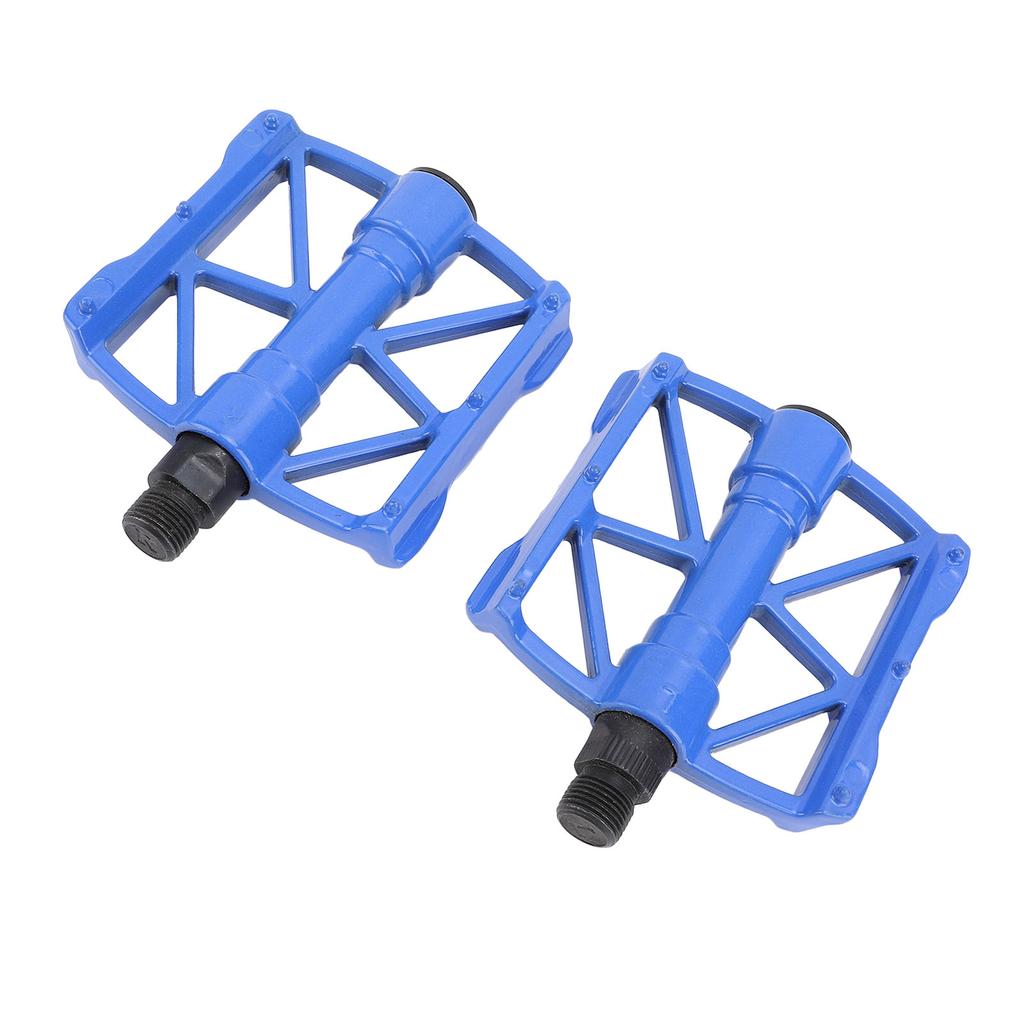 1 Pair Cycling Pedals Double Side Non Slip Pins Aluminum Alloy Hollow Foot Pedal for Mountain Road