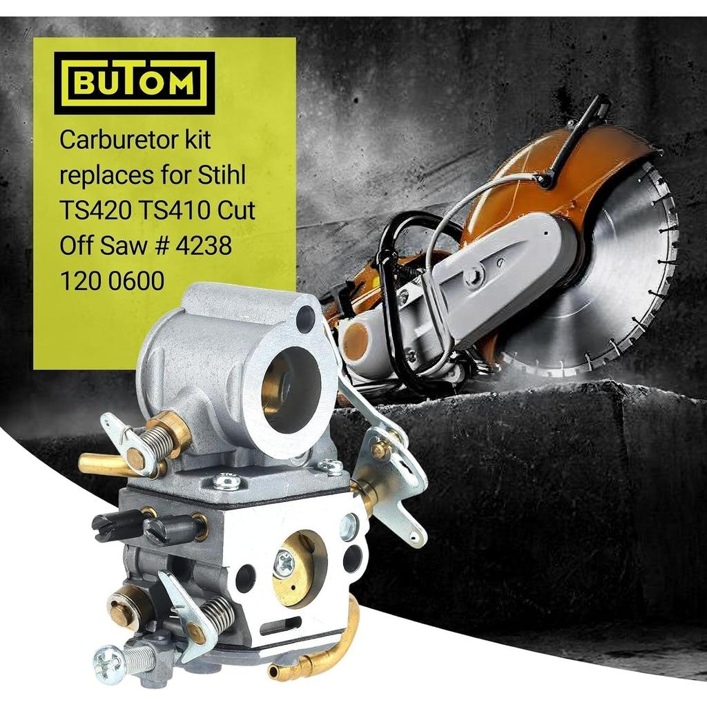TS420 TS410 Carburetor with Air Filter Tune Up Kit for STIHL TS410Z TS420Z Concrete Cut-Off Saw C1Q-S118 4238 120 0600 Carb