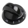 Cooking Control Burner Accessories Gas Range Knob Stylish Design Black Plastic Knob DIY Installation For Gas Ovens