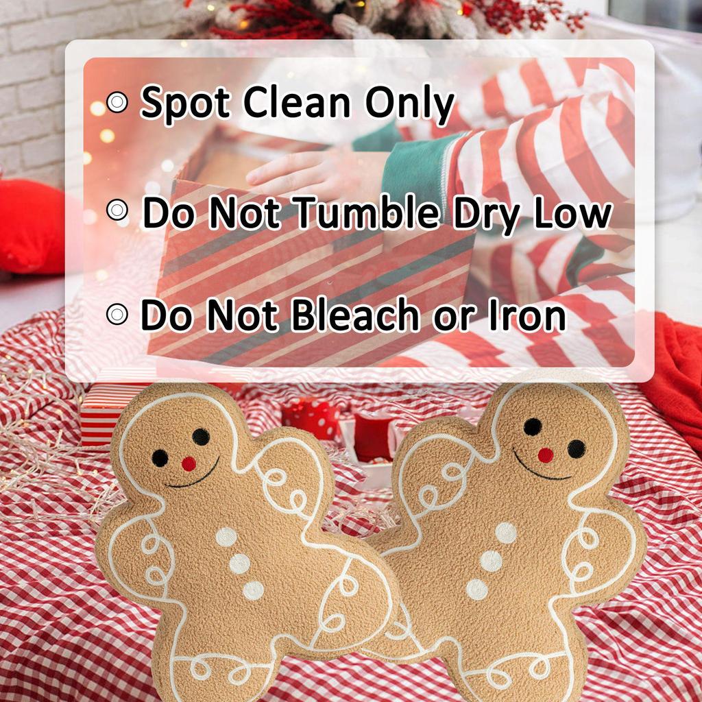 Christmas Gingerbread Man Doll Pillow Ornament