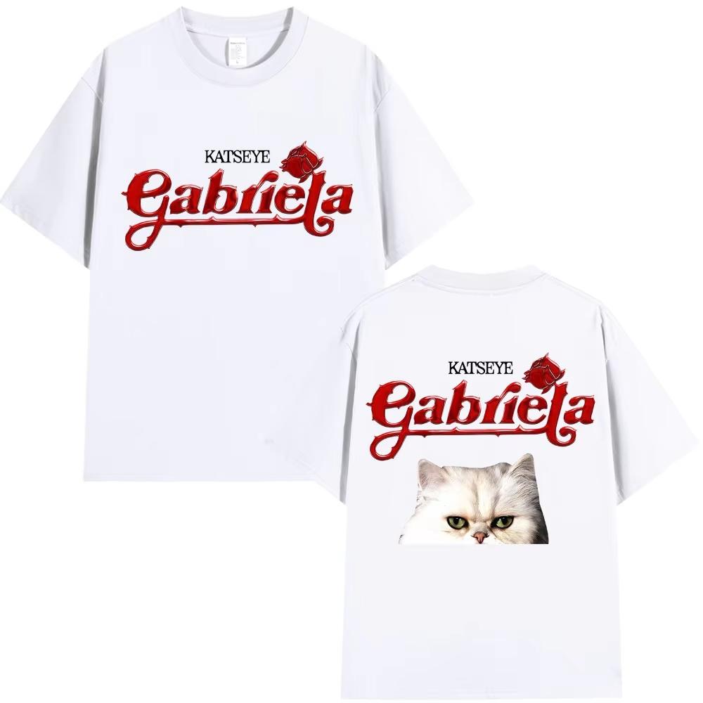 KATSEYE Gabriela Tour 2026 Graphic Tshirts Fashion Vintage Popular Men Women T Shirt Loose Cotton Fans Gifts T Shirt Streetwear