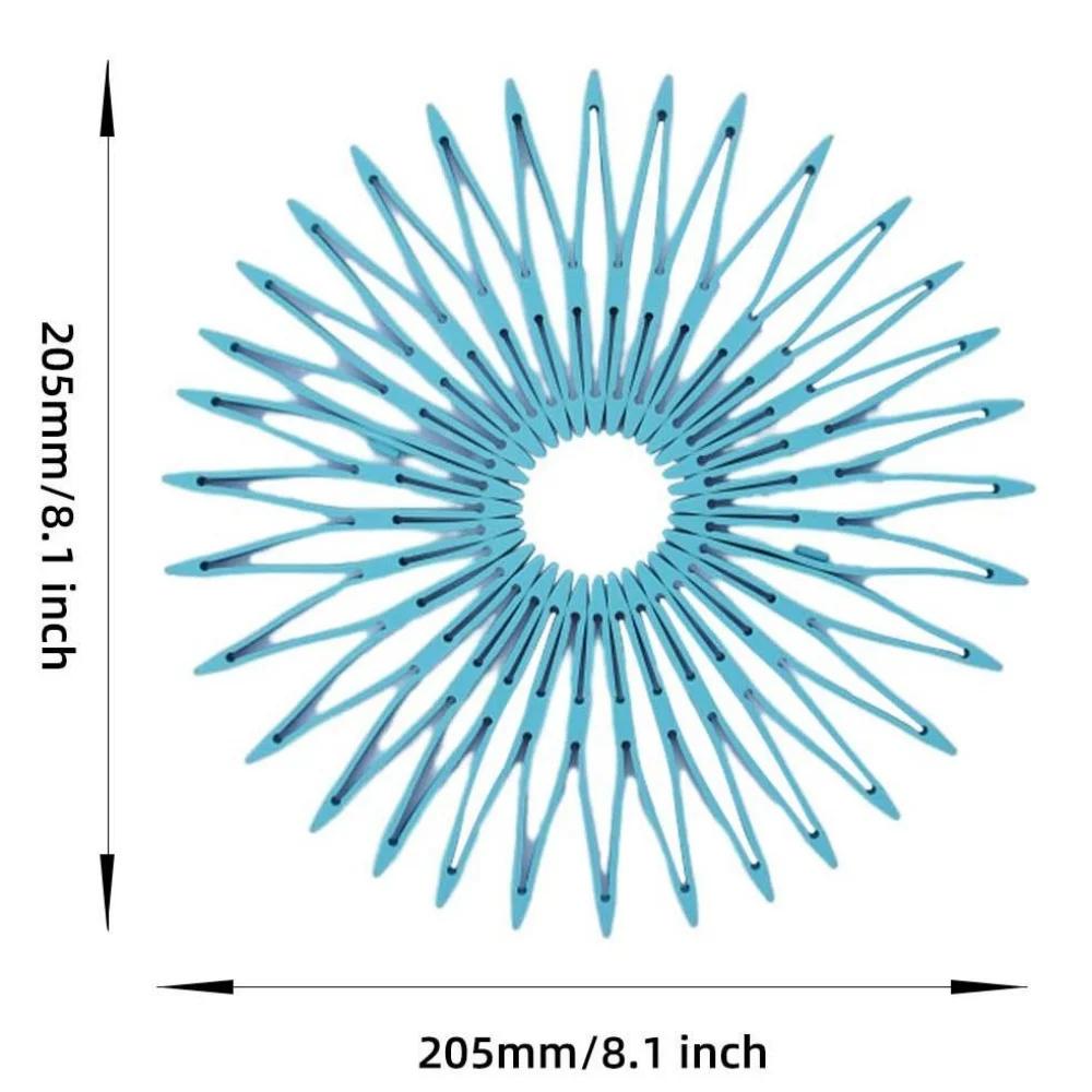 Hollow Out Flowers Silicone Coasters Heat Insulation Waterproof Anti-scald Mat Coaster Foldable Splicing Snap Design Home Cups