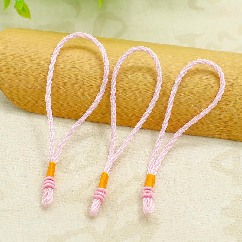 Thin Hemp Rope With Three Rings, Rope Head, Play Piece, Handle Rope, Key Bag, Jewelry Accessories, Fringed Lanyard.