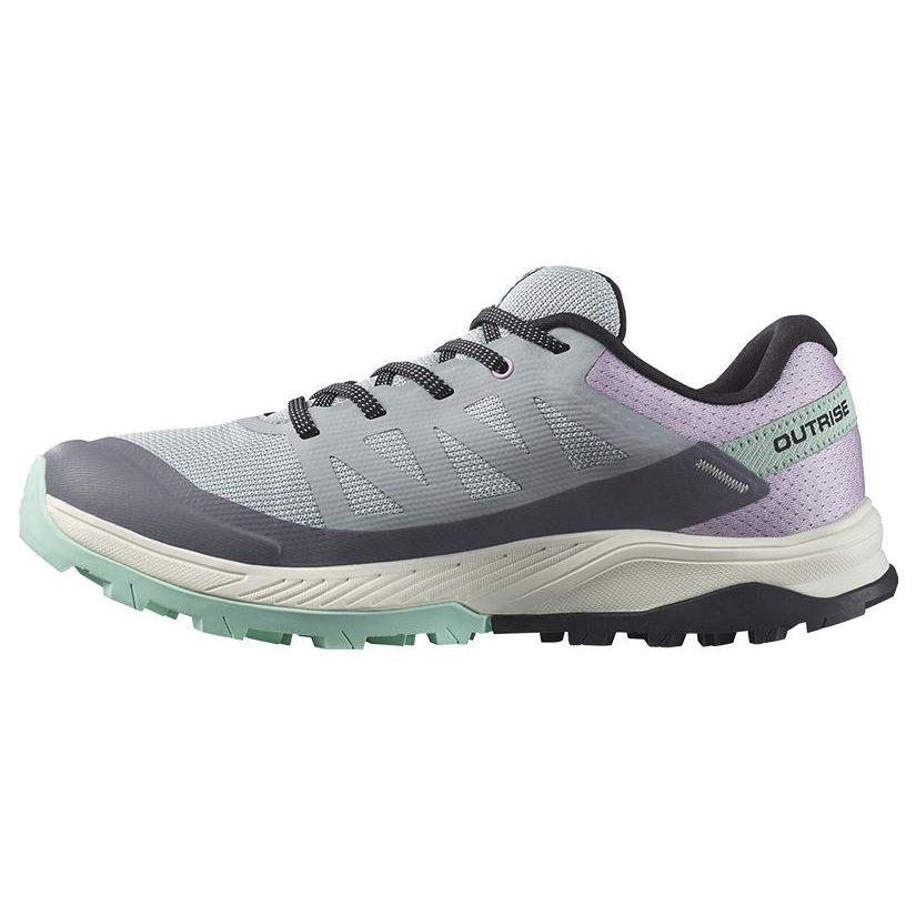 SALOMON Outrise Cushioning Slip Resistant Abrasion Resistant Low top Outdoor Shoes Women's Black Gray L47219200