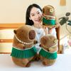 New Summer Hula Skirt Capybara Plush Toy Doll Ugly Cute Beach Skirt Kapibara Doll Gift