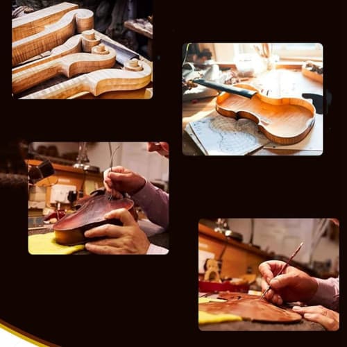 Gheuuoey 1/4 Violin, Adult and Child Violin with Hard Case and Bow, Ideal for Beginners, Easy Installation