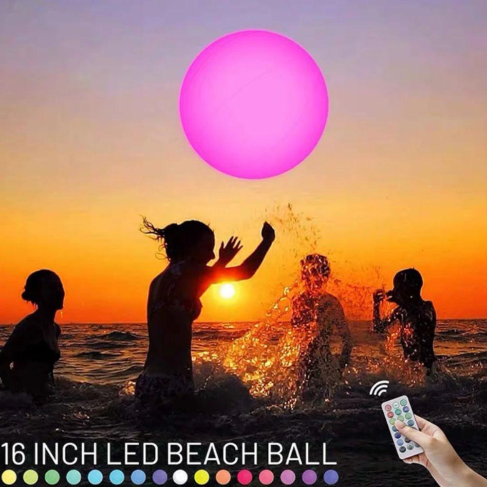 Remote Control Inflatable LED Ball 16 Colors LED Glowing Beach Ball Summer Parties