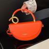 Popular Fashion Niche Handbag Simple 2025 New High-end Messenger Bag Women's Saddle Bag