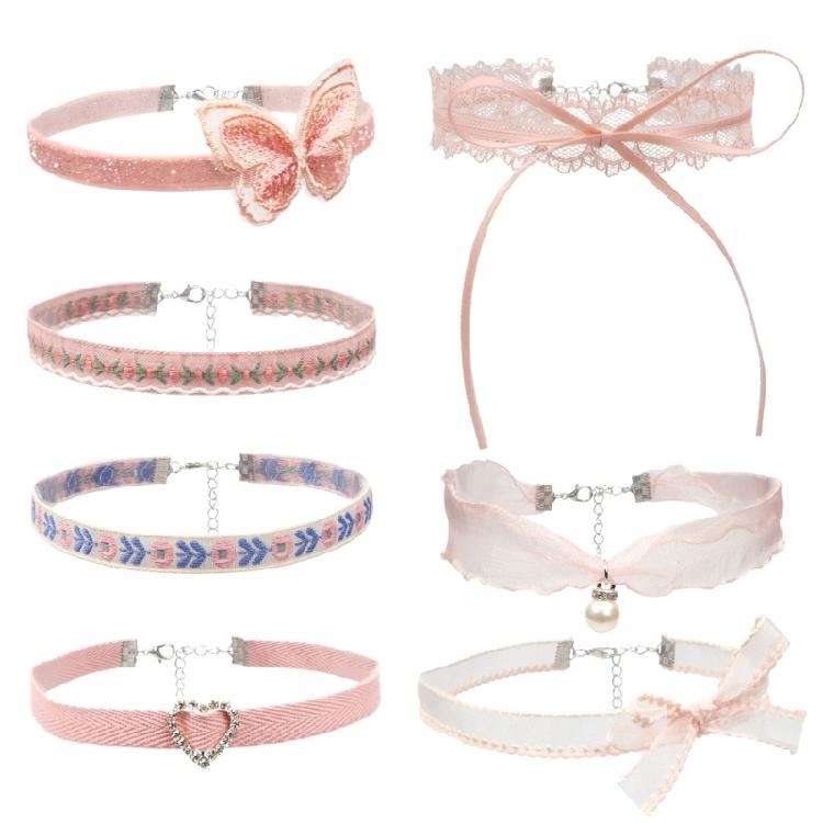 Stylish Flower Butterfly Choker Necklace Bride Wedding Party Jewelry Valentines