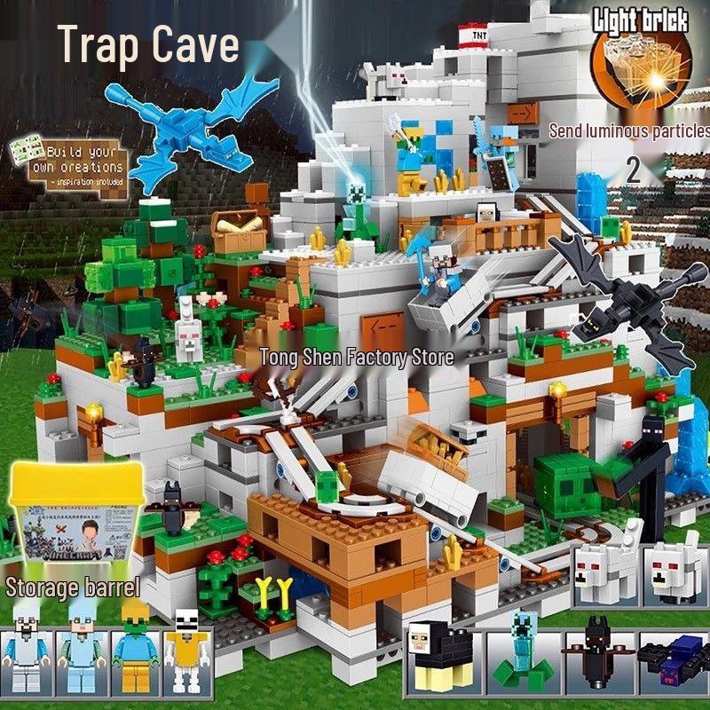 World Assembly Chinese Building Blocks: Cave Village Set for Kids