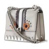 Fendi Mini Canai Shoulder Bag 8M0381-9JU Studs Beige Calfskin Women Used