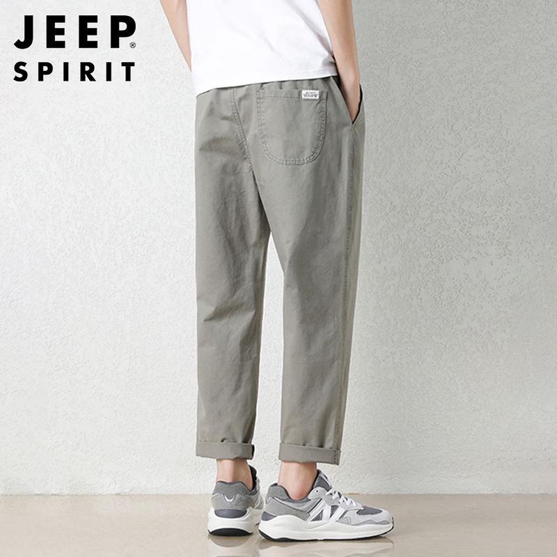 

JEEP SPIRIT Men s Ice Silk Casual Straight-Leg Capris L