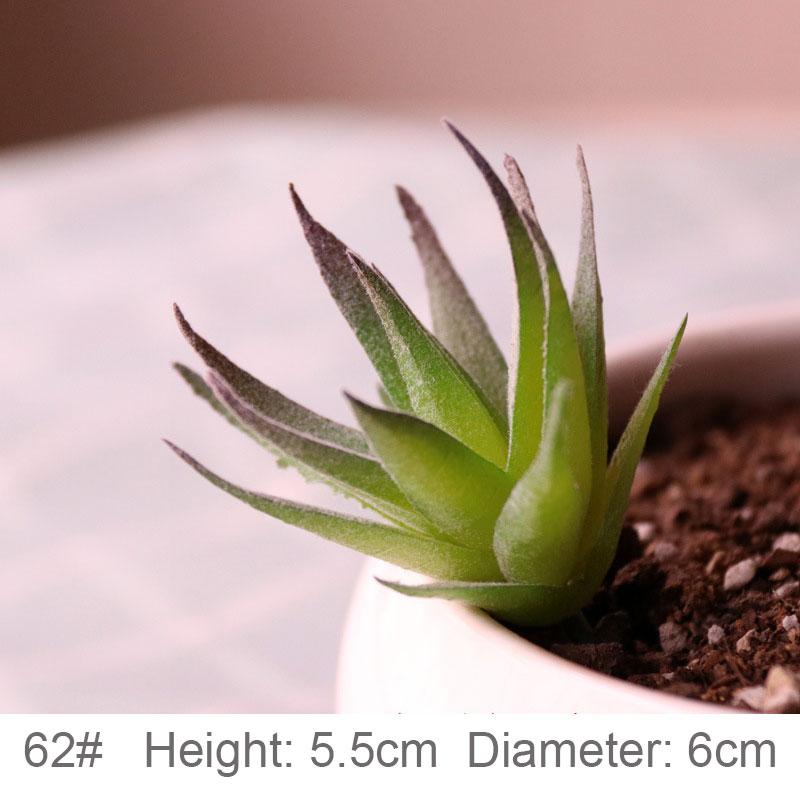 Konstgjorda Suckulenter Växter Vit Rosa Grön Plast Falska Växter Landskap Bonsai plantas artificiales Hem Trädgård Dekoration