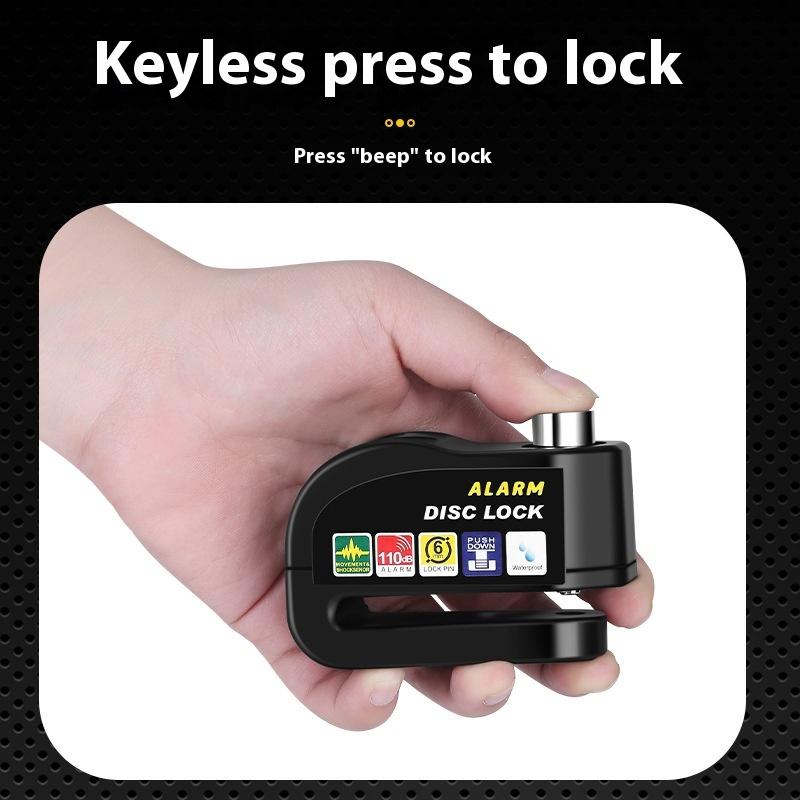 Fahrradschloss Fahrrad Scheibenbremsenschloss Alarm Schutz Elektrische Schlösser Motorrad Bremsscheibe Diebstahlsicherung Schlösser Fahrradausrüstung