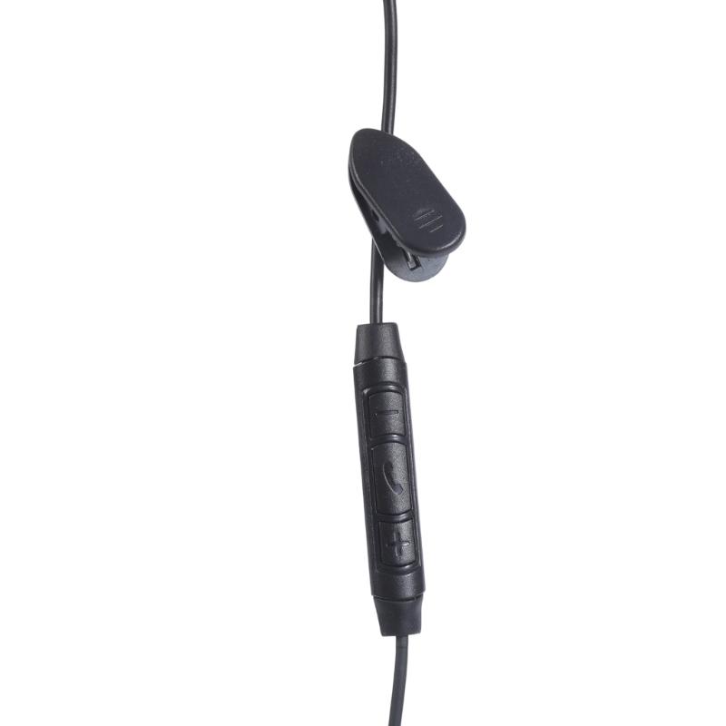 3.5mm in Ear Single-Side Earphone with Microphone Corded Headphone Single Side for MP3 MP4 Mobile Phone Notebook