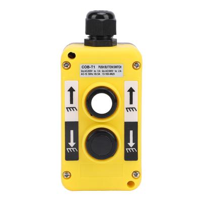Electric Hoist Crane Pushbutton Switch Rainproof for Industrial Up Down Driving AC250V 5A 500V 2A