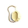Bottega Veneta BV Chain Pouch Magnetic Frame Closure Leather Waist Bag Women waist bag Ice-Cream 651445-VCP41-7406