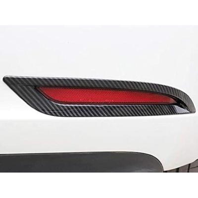 Kadore for 2018-2020 Tesla Model 3 Carbon Fiber Pattern Rear Bumper Reflector Covers Trim Fog Light Area Overlay (Not Fit Any Other Tesla Model) 2-pc