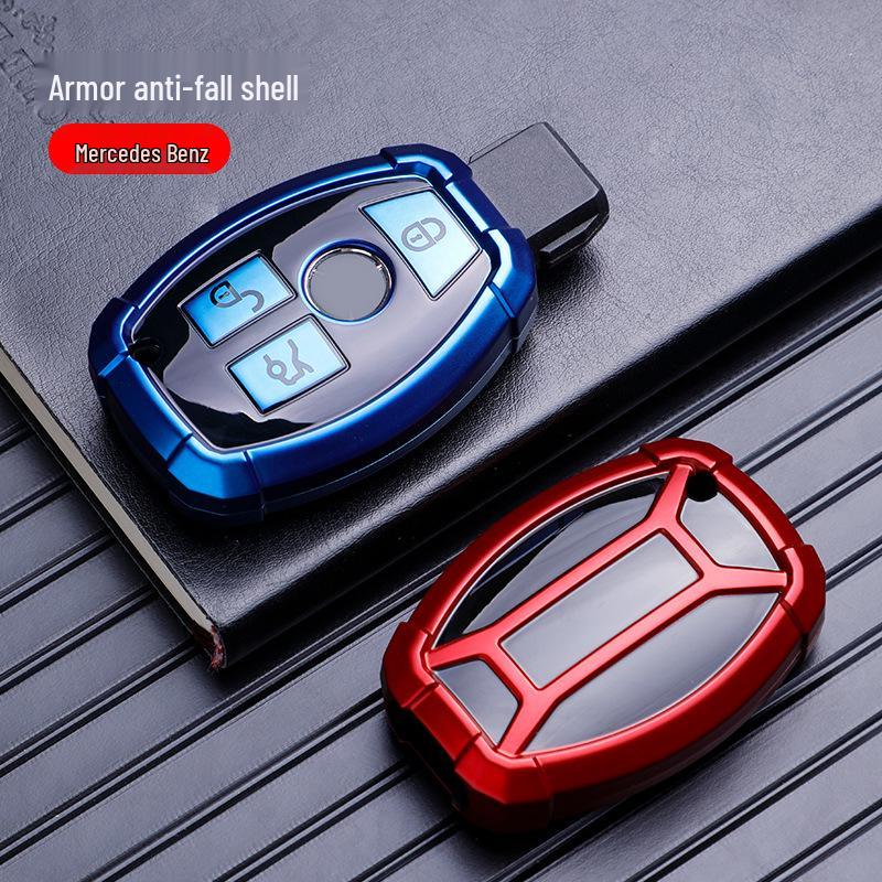 Mercedes Key Cover for E-Class, C-Class, C200L, CLA, GLA200, GLC260L, and GLS Models