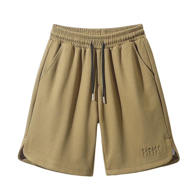 

Men s High Gram Weight Cotton Fashionable Casual Sports Shorts Loose Large Size Half Pants Half Pants 2XL хаки