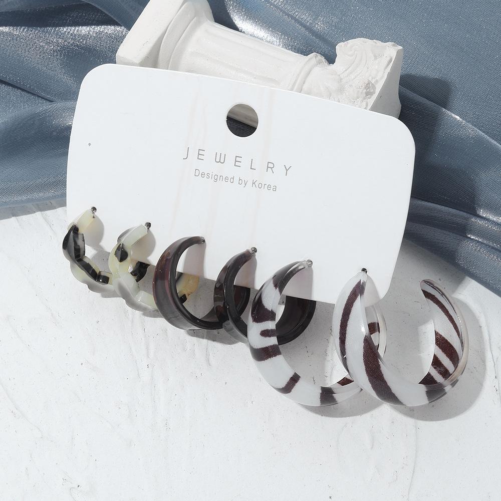 

Набор серег из смолы JMXD-Y2K с дофамином для детей, красочные геометрические серьги-заявления, смелые современные детские серьги, гипоаллергенный игривый подарочный набор