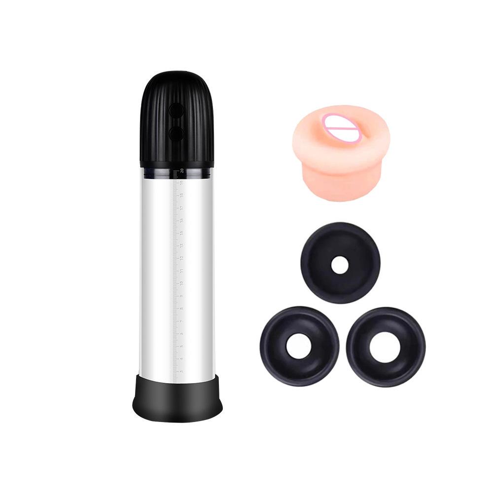 Vacuum Electri Penis Pump for Men Automatic Penis Expander Enhancer Pump Penis Trainer Sucking Male Masturbator Sex Toys for Men