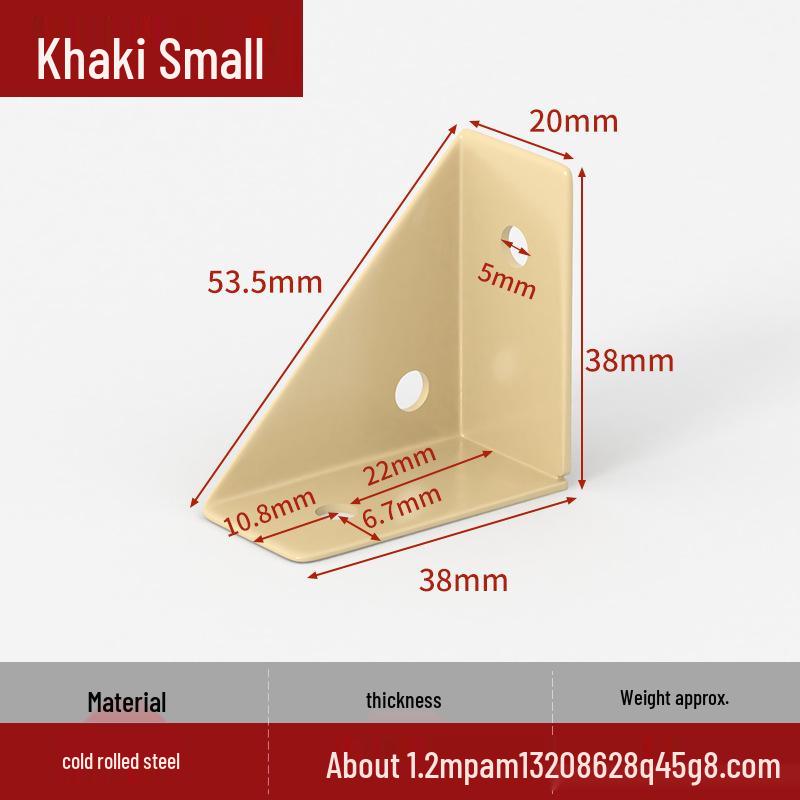 Triangular Furniture Connector: Heavy-Duty Corner Bracket for Cabinets and Beds