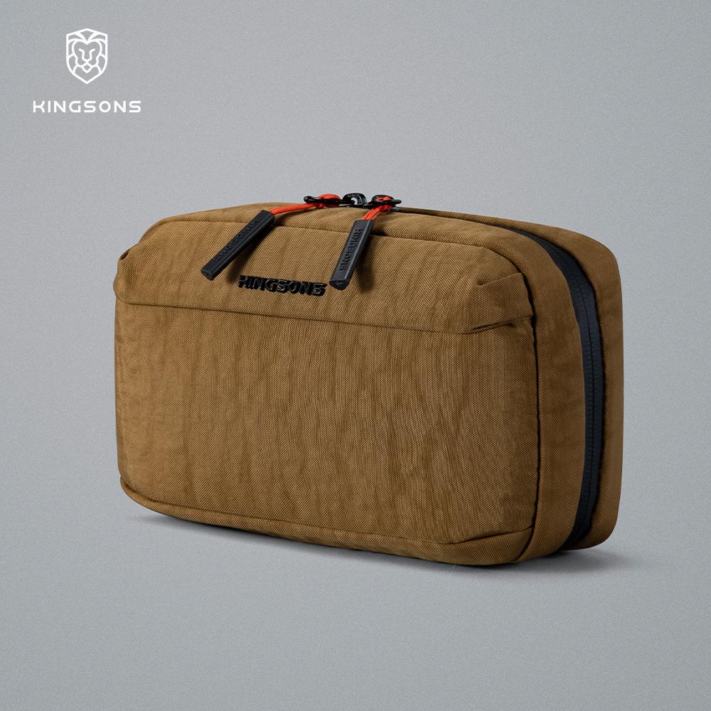 Kingsons Men Women Electronics Tech Pouch Digital Accessories For Passport Travel Business 420D Nylon Waterproof Minimalist