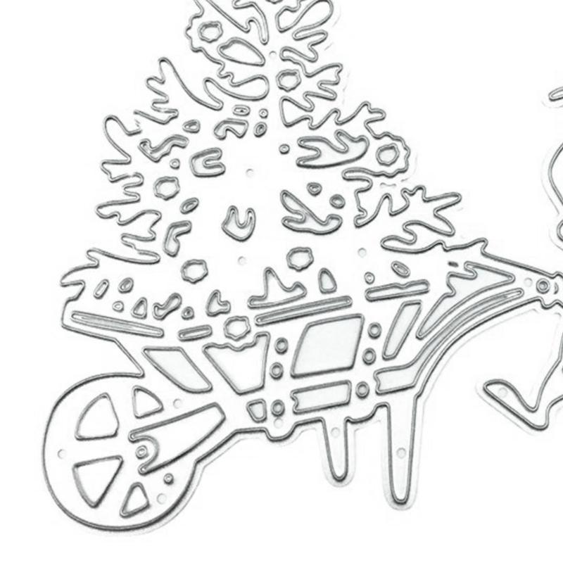 652F Metalowe Wykrojniki Choinka Mysz Szablon do Tłoczenia Wykrojniki do Wytłaczania do Tworzenia Kartek Scrapbookingu Rękodzieła Papierowe Szablon DIY