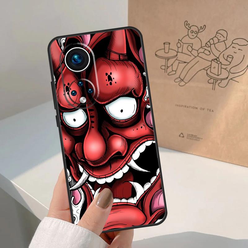 Japanische Oni Hannya Dämonenmaske Für Honor Magic 8 5 6 7 Pro Hülle Für Honor 400 200 Lite 50 70 90 X8c X8b X9a X9b X9c X9d Win