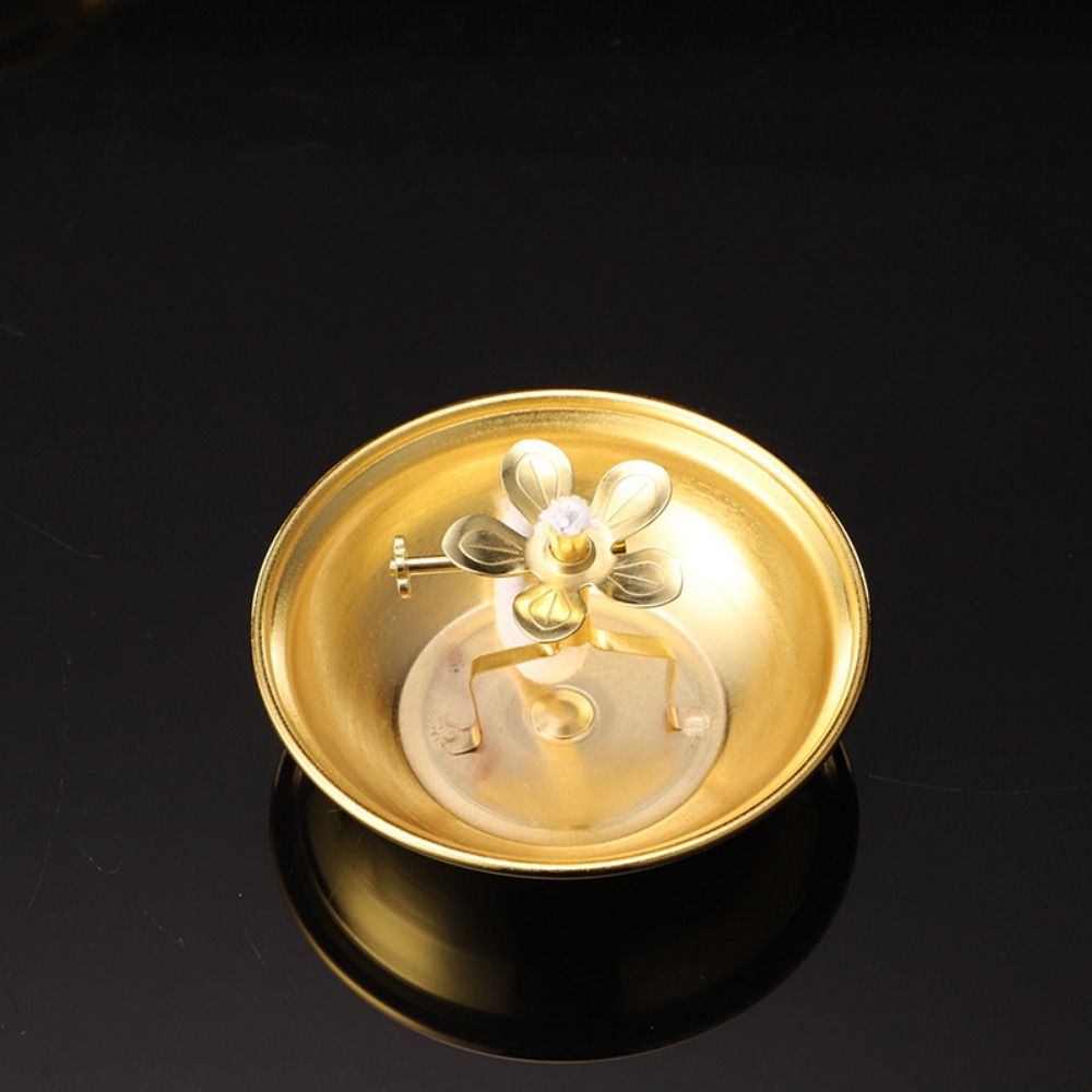Adjustable Zinc Zinc Alloy Oil Lamp Exquisite Oil Dish Ornaments Vintage Butter Lamp Holder  Buddha Hall
