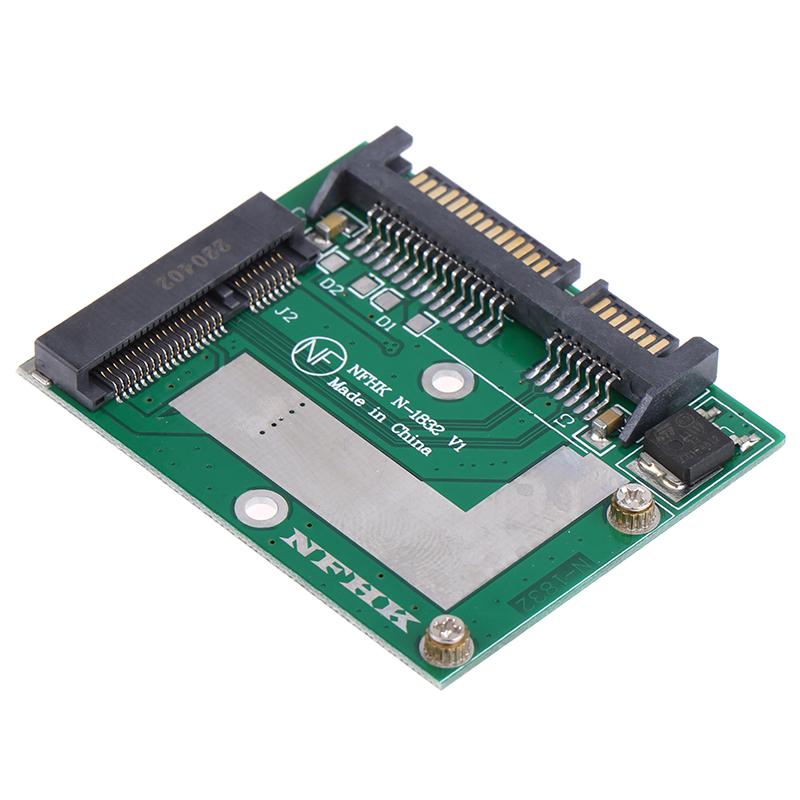 Msata Ssd To 2.5'' Sata 6.0Gps Adapter Converter Card Module Board Mini Pcie Ssd