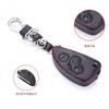 Leather Car Key Case Bag For Alfa Romeo 147 156 166 GT JTD TS 3 Buttons Folding Keychain Holder Remote Fobs Shell Cover