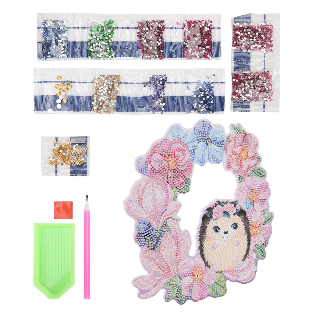 Diamond Painting Flower Garland Shape HandMade Diamond Drawing Kits with Rhinestones for DIY Craft Decoration Ornament