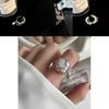 Exquisite Pearl Inspired Lightweight Luxury Double Layer Pendant Ring For Women In Various Colors