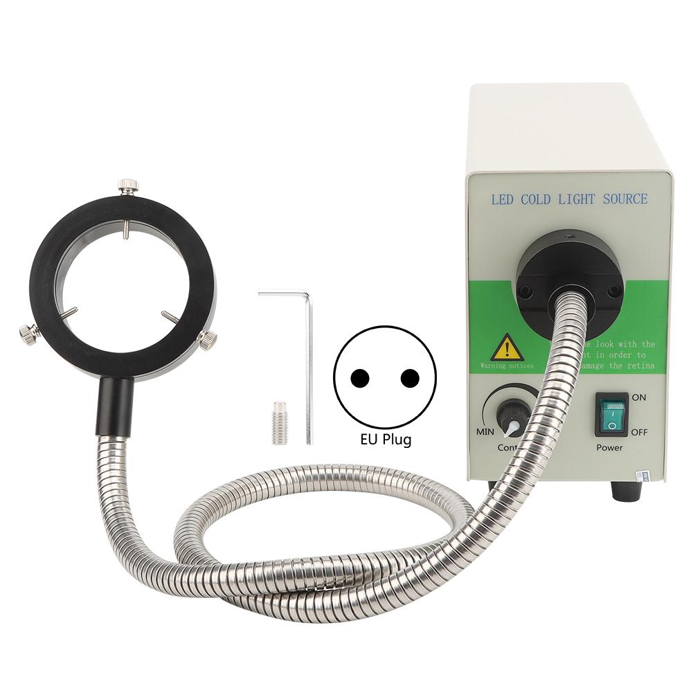 Mikroskop Einstellbares LED-Ringlicht Glasfaser-Kaltlichtquelle 5500K Innendurchmesser 60mm