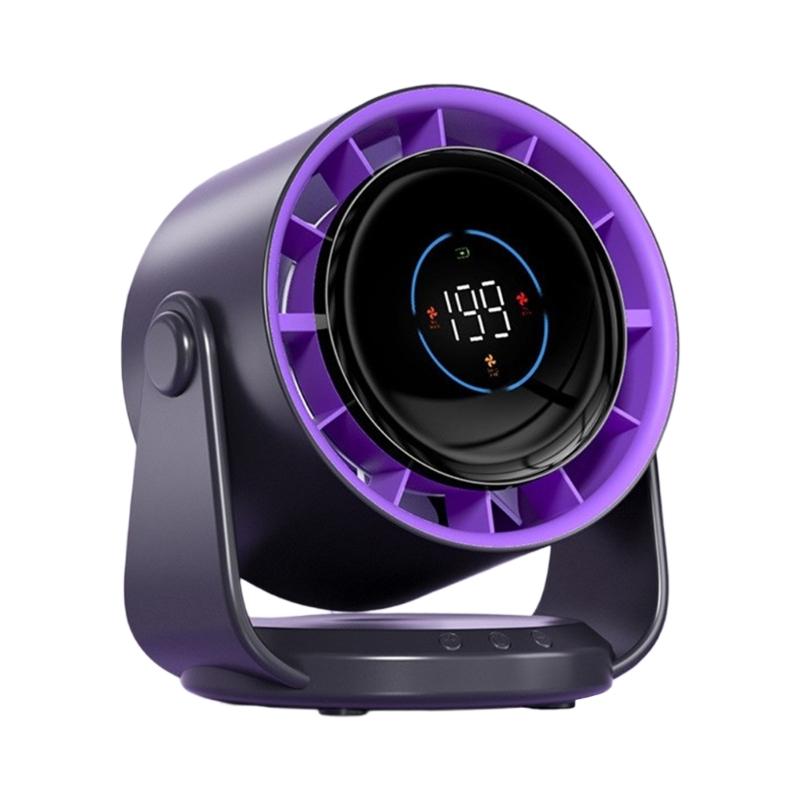 Portable Fan Adjustable Cooling Fan Convenient Digital Display Fan USB Office Fan Indoor Fan Suitable for Indoor Use