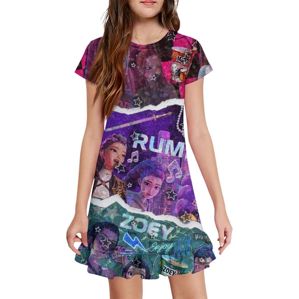 Girls' Pocket Dress - Short Sleeve Loungewear