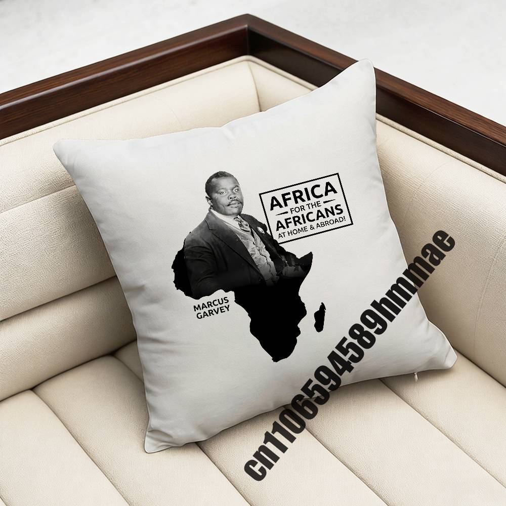For Marcus Garvey Black Red Green Africa Panafrikanische Flagge Throw Pillow Case Sham Square Car Pillowcase Pad Cushion Cover