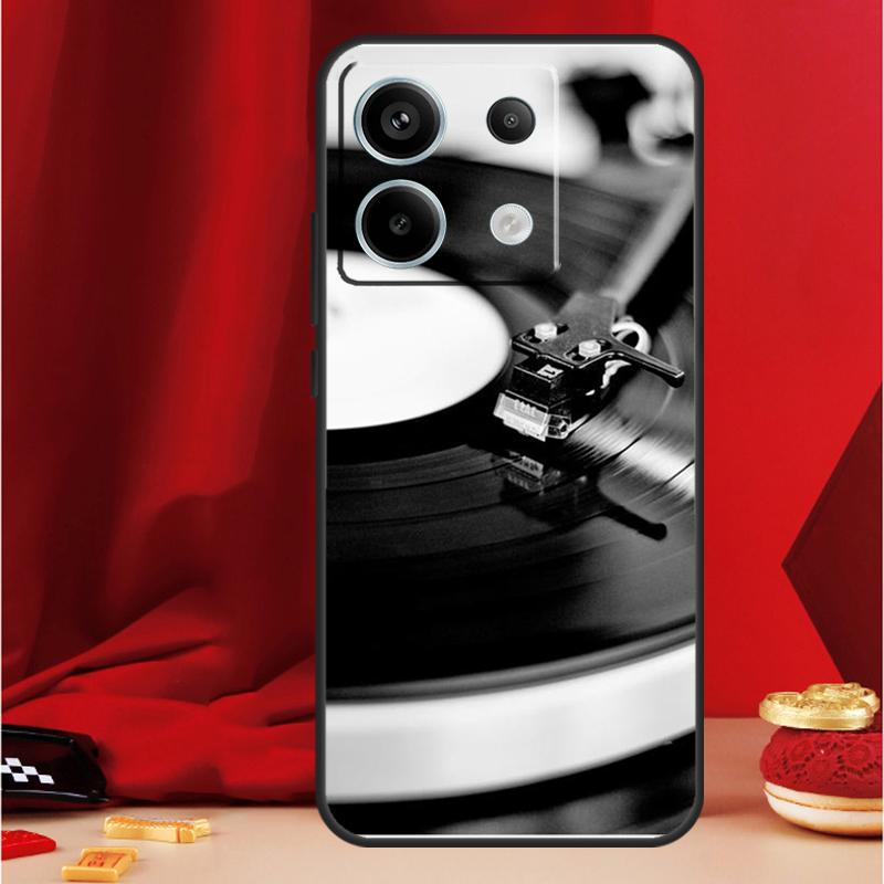 

Vinyl DJ Record Art Case For Xiaomi Redmi Note 14 Pro 13 12 11 10 15 Pro Plus Redmi 15 15C 14C 13C 10C 12C Funda Redmi Note 10 4G
