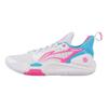 Li Ning Flash 9 Absorbție Șoc Anti-Alunecare Rezistente la Uzură Pantofi de Baschet Joasă Sneakers Bărbați Alb Roz ABPT055-1