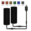 Anchtek Heated Motorcycle Handlebar Grips 5V USB 6 Gear Warmer Electric Heated Grip Cover Anti Vibration Anti Slip Hot Handlebar