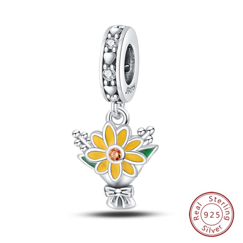 100% Copper Butterfly Fairy Dream Ocean Shell Pearl Mermaid Sea Turtle Sunflower Charms Beads Fit Qikaola Bracelets