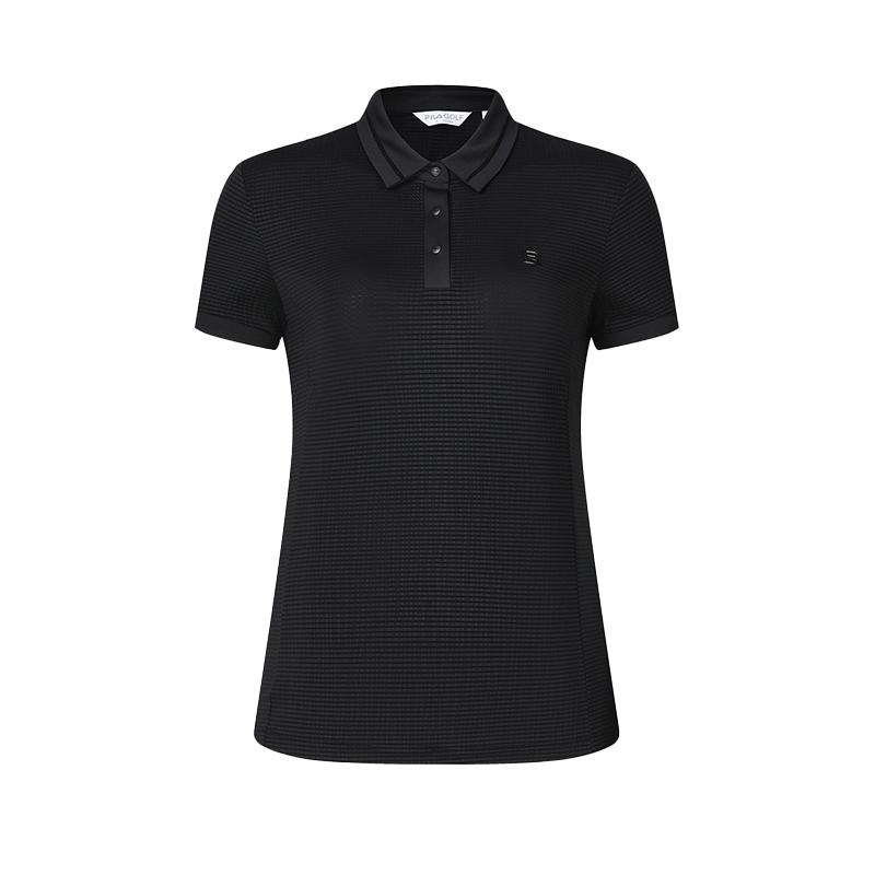 New FILA Polo Shirts Women's Black A11W425123FBK