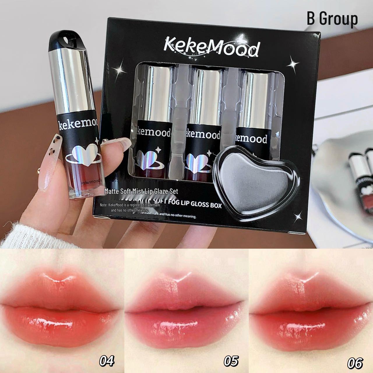 

Дзеркальний блиск для губ Kekemood Water-Glow: Відбілюючий та збільшуючий блиск для губ - Помада для студентів