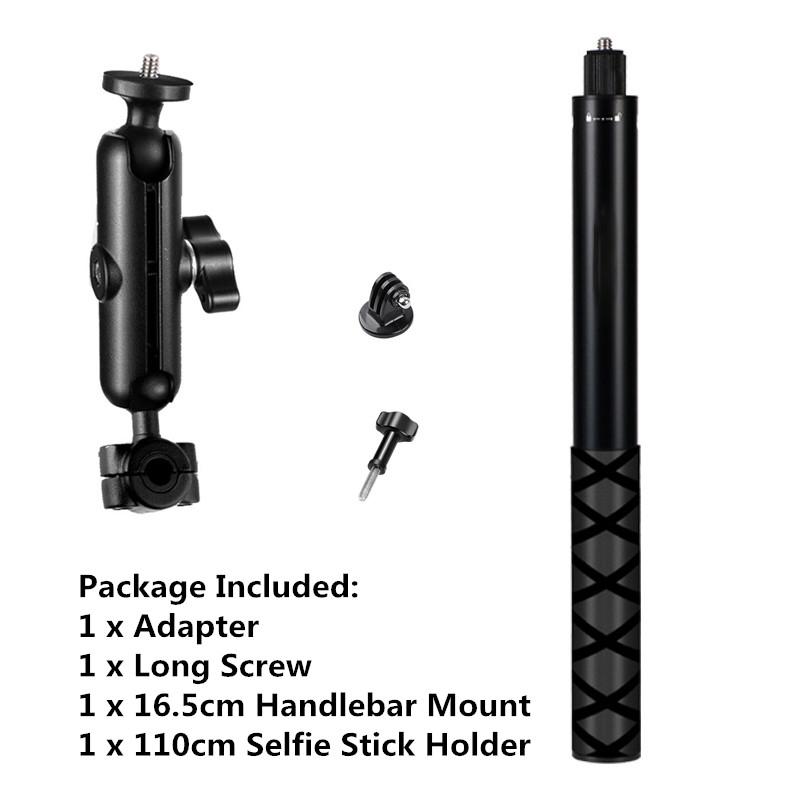 For GoPro 13 12 11 10 9 8 Motorcycle Bicycle Holder Handlebar Mount Bracket For Insta360 X5 X4 DJI OSMO Action 5 Pro Accessories