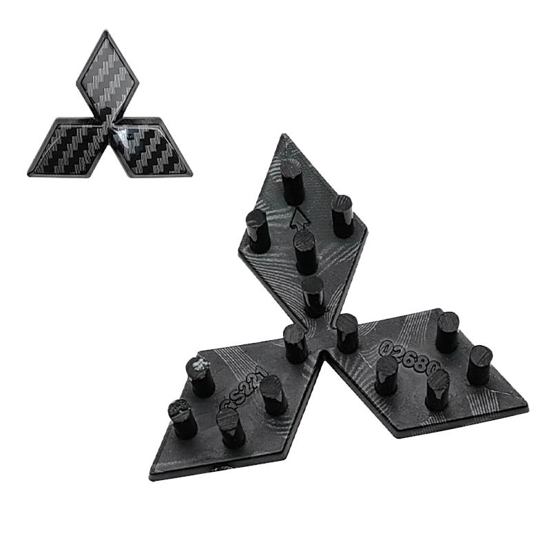 ABS für Mitsubishi Auto Logo Lenkrad Überlager Aufkleber Schnalle Emblem Lancer Outlander Pajero ASX Eclipse Cross Ralliart